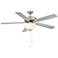 Dalton 52" Nickel Finish, Bowl Uni Pack Ceiling Fan by Wind River