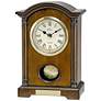 Dalton 9 1/2" High Westminster Melody Bulova Table Clock