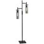 1_Dalton Black Metal 2-Light Floor Lamp