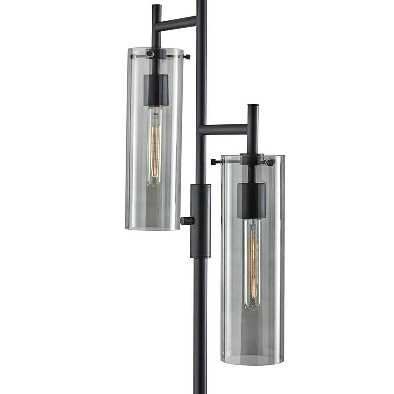 Image 4 Dalton Black Metal 2-Light Floor Lamp more views