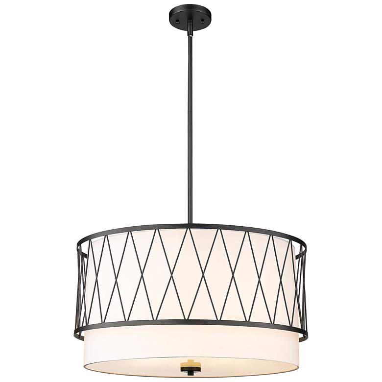 Image 1 Dalton by Z-Lite Matte Black 4 Light Pendant