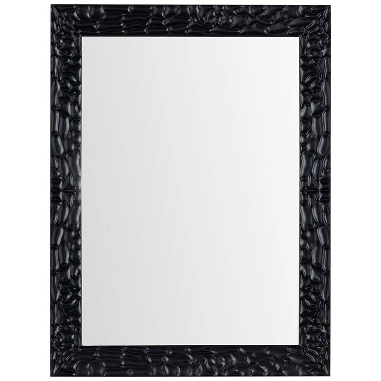 Image 1 Dalton I Textured Frame Wall Mirror - Black