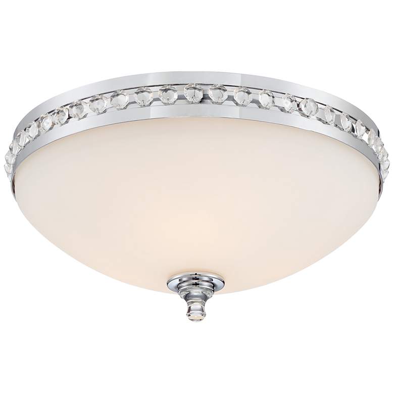 Image 1 Daly Collection 17 inch Wide Chrome Ceiling Light