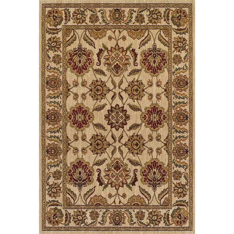 Image 1 Dalyn Columbia CM2 5&#39;3 inchx7&#39;7 inch Ivory Floral Area Rug