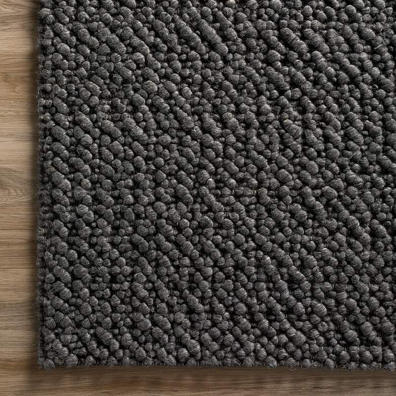Image 3 Dalyn Gorbea GR1 5&#39;x7&#39;6 inch Charcoal Wool Area Rug more views