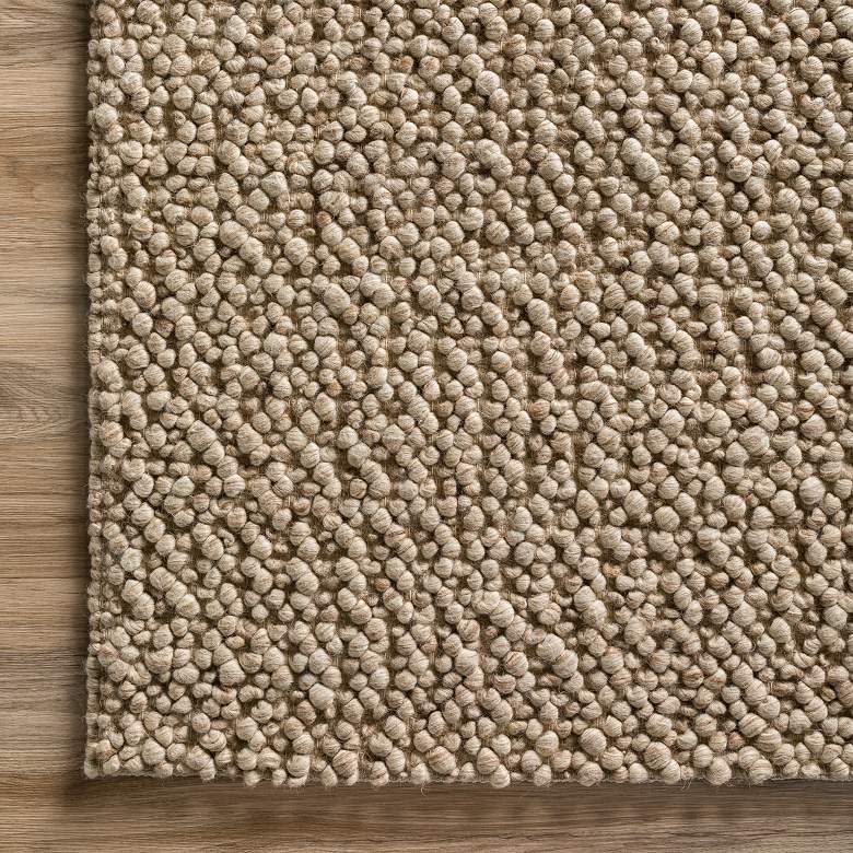 Image 3 Dalyn Gorbea GR1 5'x7'6" Latte Wool Area Rug more views