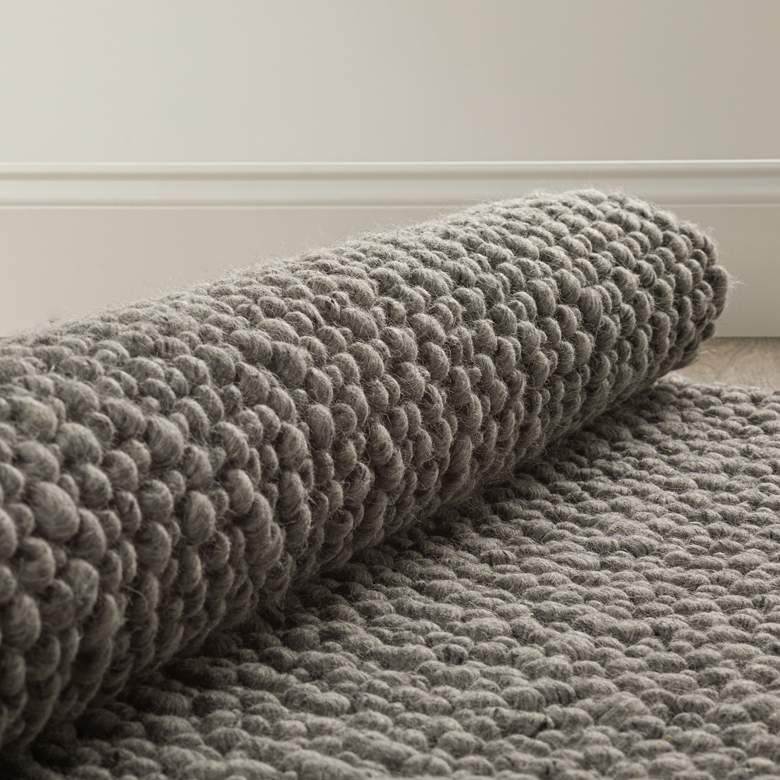 Image 5 Dalyn Gorbea GR1 5'x7'6" Pewter Wool Area Rug more views