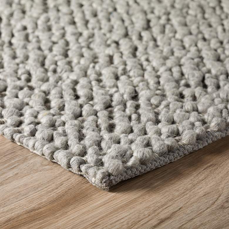 Image 4 Dalyn Gorbea GR1 5'x7'6" Silver Wool Area Rug more views