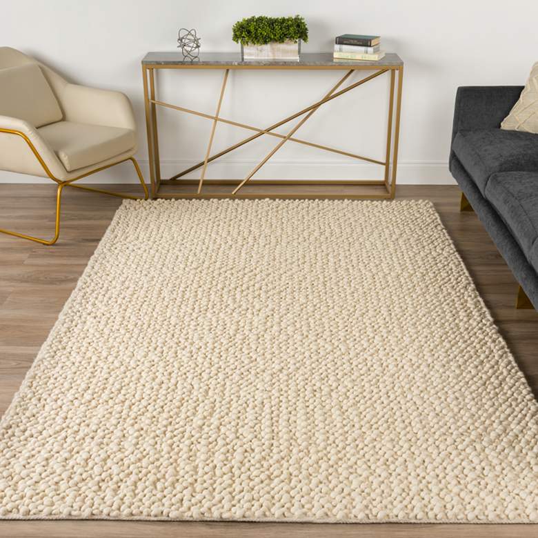 Image 1 Dalyn Gorbea GR1 5'x7'6" Vanilla Wool Area Rug