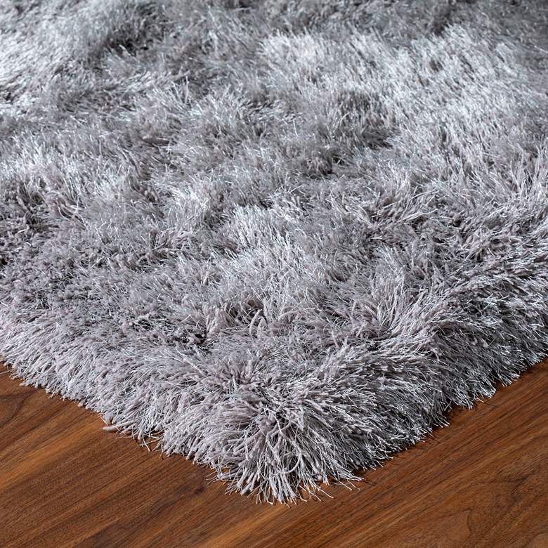 Image 4 Dalyn Impact IA100 5'x7'6" Silver and Gray Shag Area Rug more views