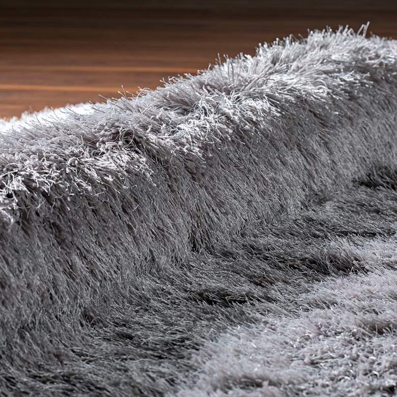 Image 6 Dalyn Impact IA100 5'x7'6" Silver and Gray Shag Area Rug more views