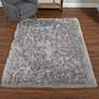 Thumbnail1 of Dalyn Impact IA100 8'x10' Silver and Gray Shag Area Rug