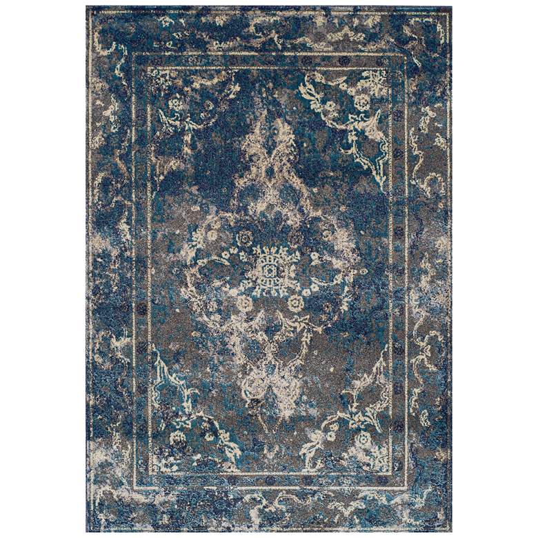 Image 1 Dalyn Lavita Woven LV80 5&#39;3 inch x 7&#39;7 inch Pewter Area Rug