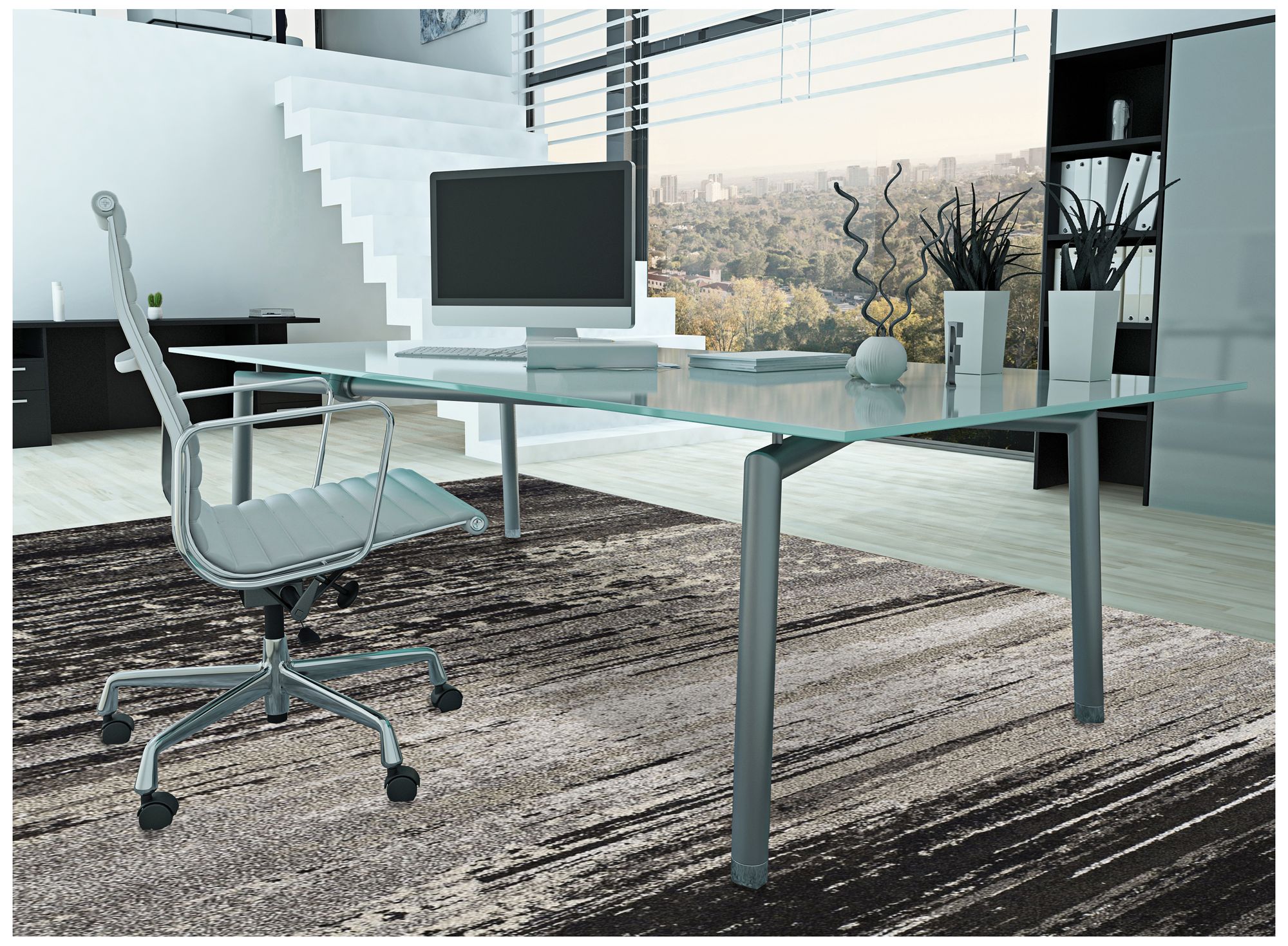 Dalyn Modern Greys MG5993PE Pewter Area Rug 9Y083 Lamps Plus