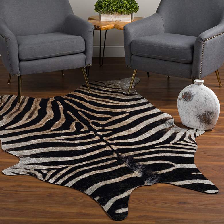 Image 1 Dalyn Montana MT7 5'6"x6'10" Black Area Rug
