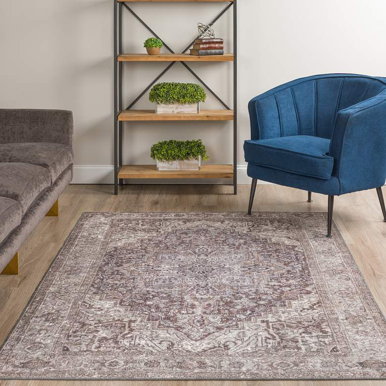 Image 1 Dalyn Rou RO1 5&#39;X7&#39;6 inch Taupe Area Rug