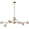 Damas 53" Wide Antique Gold 8-Light Chandelier