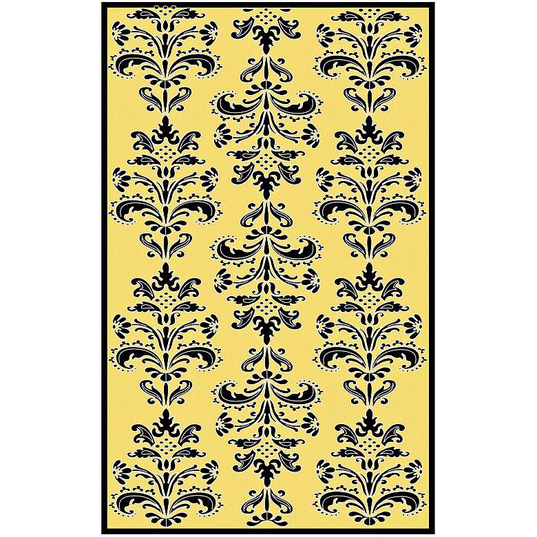 Image 1 Damascus Yellow Area Rug