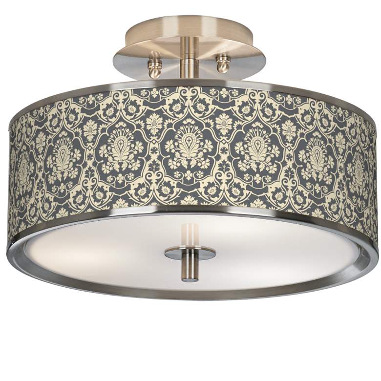 Image 1 Damask Giclee Glow 14 inch Wide Ceiling Light
