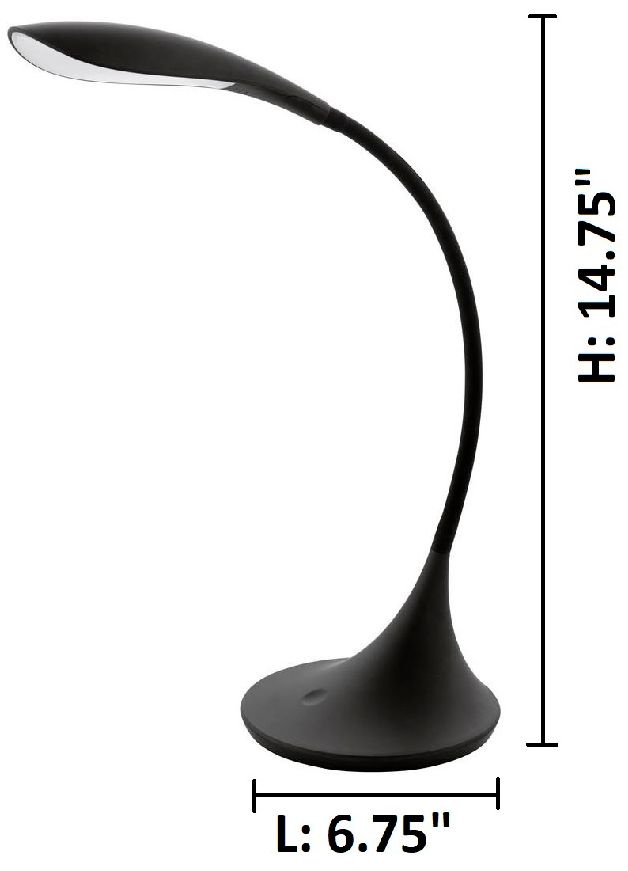 Image 4 Dambera LED Desk Lamp Black more views