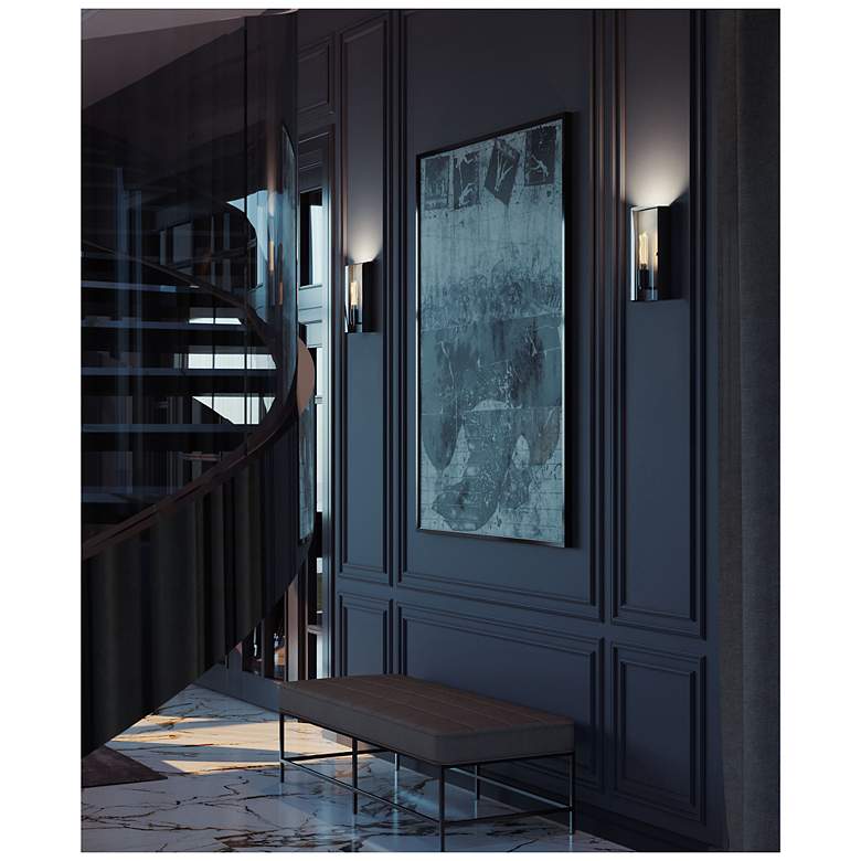 Image 4 Dana 13.5" High Black Sconce more views