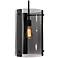 Dana 9 3/4" Wide Black Mini Pendant with Smoke Glass