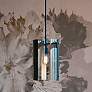 1_Dana 9 3/4" Wide Black Mini Pendant with Smoke Glass