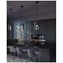 5_Dana 9 3/4" Wide Black Mini Pendant with Smoke Glass more views