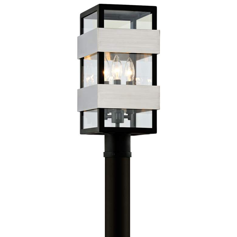 Image 1 Dana Point 18" High Textured Black Outdoor Post Light
