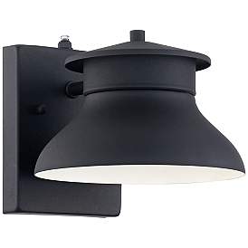 Image3 of Danbury 6" High Black Dusk to Dawn LED Outdoor Wall Light