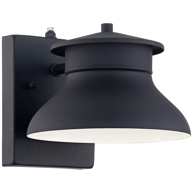 Image 3 Danbury 6 inch High Black Dusk to Dawn LED Outdoor Wall Light