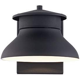 Image5 of Danbury 6" High Black Dusk to Dawn LED Outdoor Wall Light more views