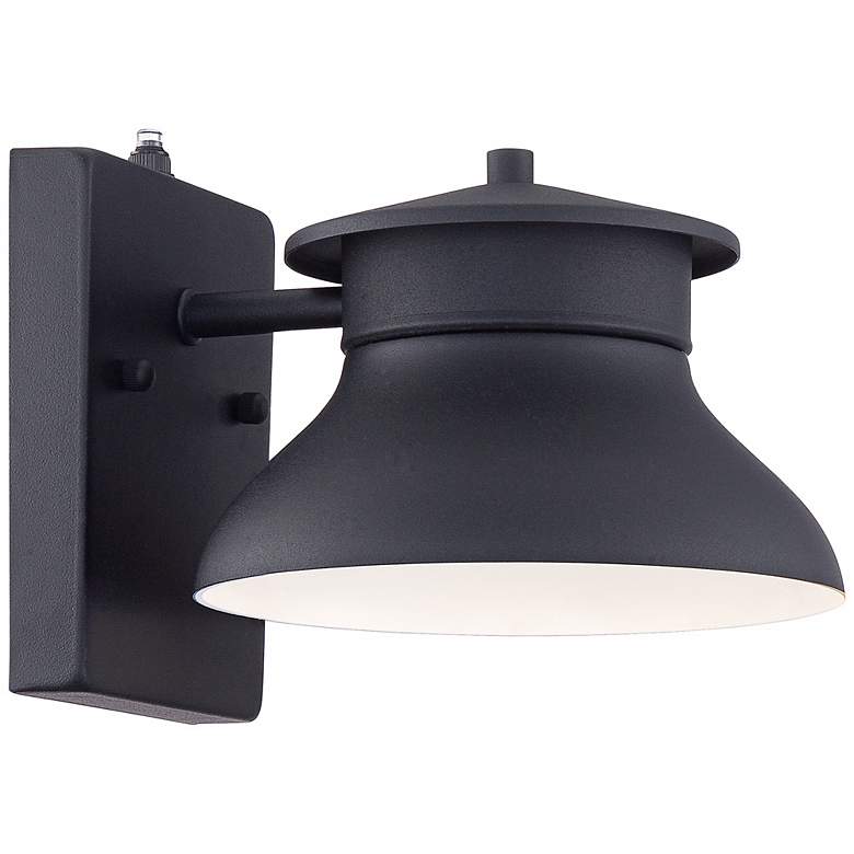 Image 6 Danbury 6 inch High Black Dusk to Dawn LED Outdoor Wall Light more views