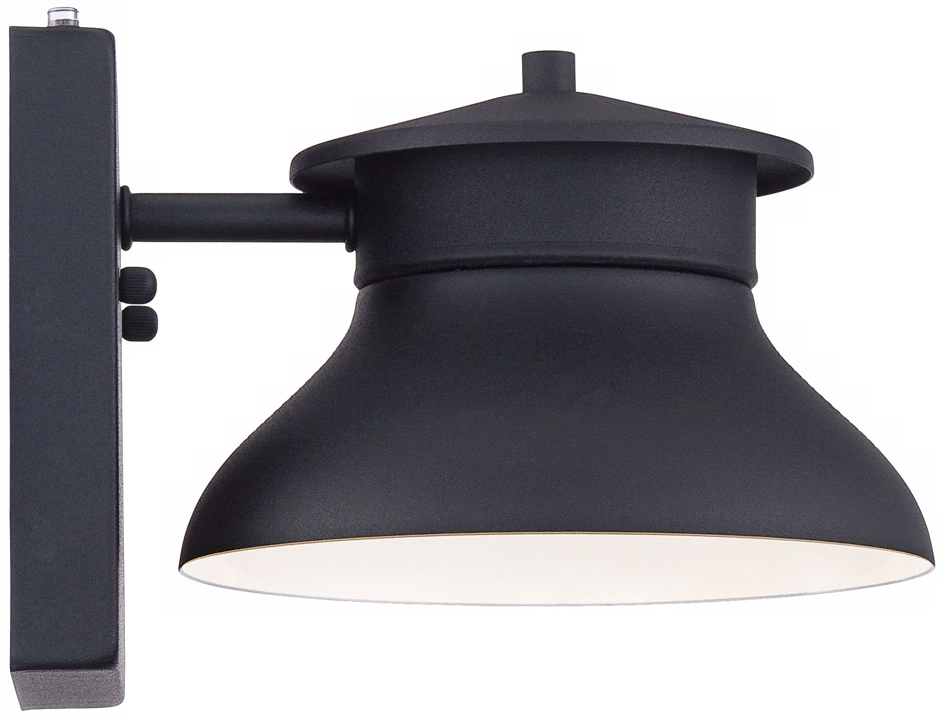 Image 7 Danbury 6" High Black Dusk to Dawn LED Outdoor Wall Light more views