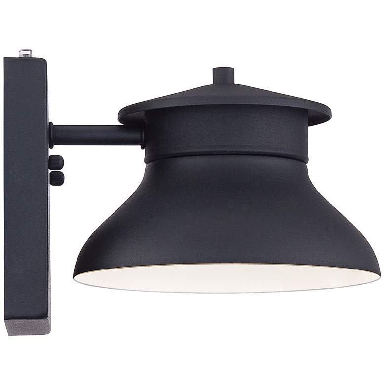 Image 7 Danbury 6 inch High Black Dusk to Dawn LED Outdoor Wall Light more views