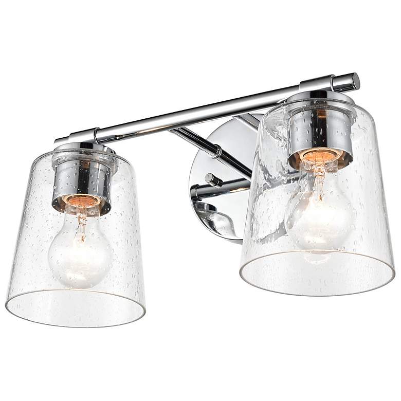 Image 2 Danbury 8" High Chrome 2-Light Wall Sconce more views
