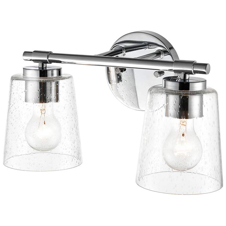 Image 3 Danbury 8" High Chrome 2-Light Wall Sconce more views