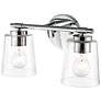 3_Danbury 8" High Chrome 2-Light Wall Sconce more views