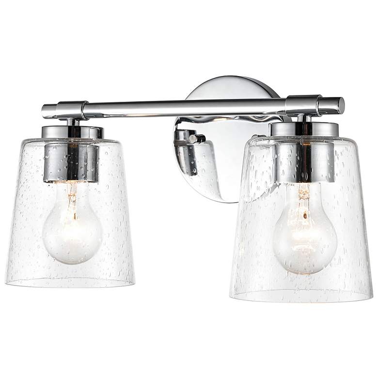 Image 4 Danbury 8" High Chrome 2-Light Wall Sconce more views