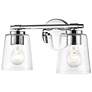 4_Danbury 8" High Chrome 2-Light Wall Sconce more views
