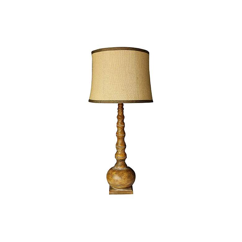 Image 1 Danbury Distressed Brown Table Lamp