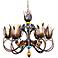 Dance of Fire D'Ana 30" Wide Copper and Black Chandelier
