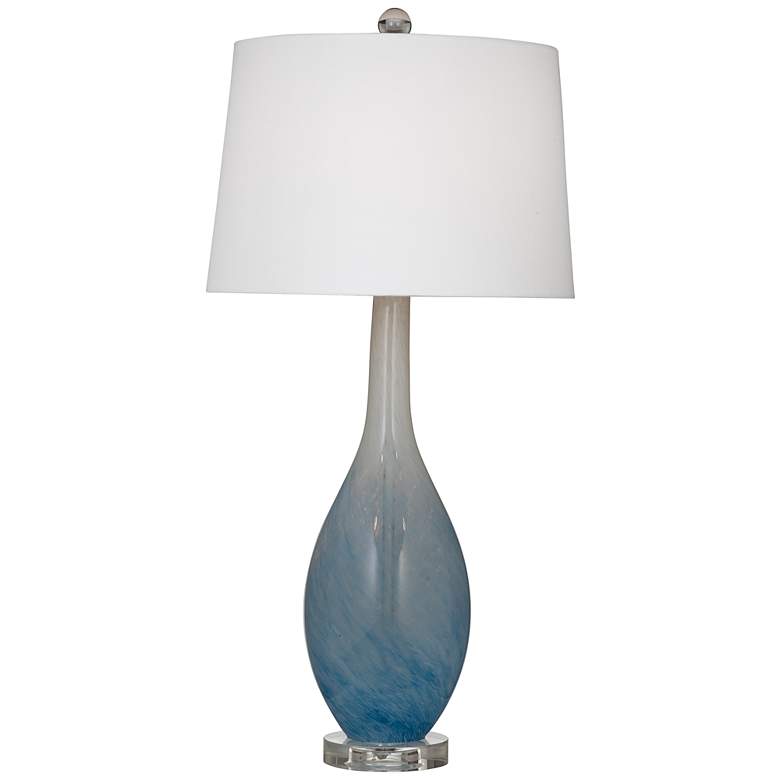 Image 1 Dancer 31 inch Contemporary Styled Blue Table Lamp