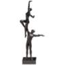 Dancers Right Arm Lift 16 3/4" High Bronze Iron Statue