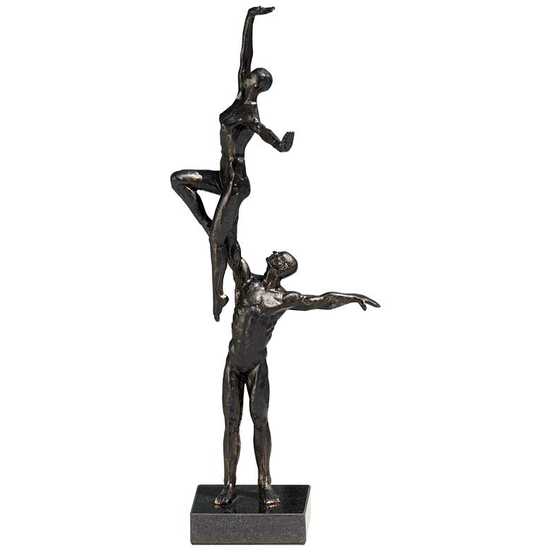 Image 1 Dancers Right Arm Lift 16 3/4 inch High Bronze Iron Statue