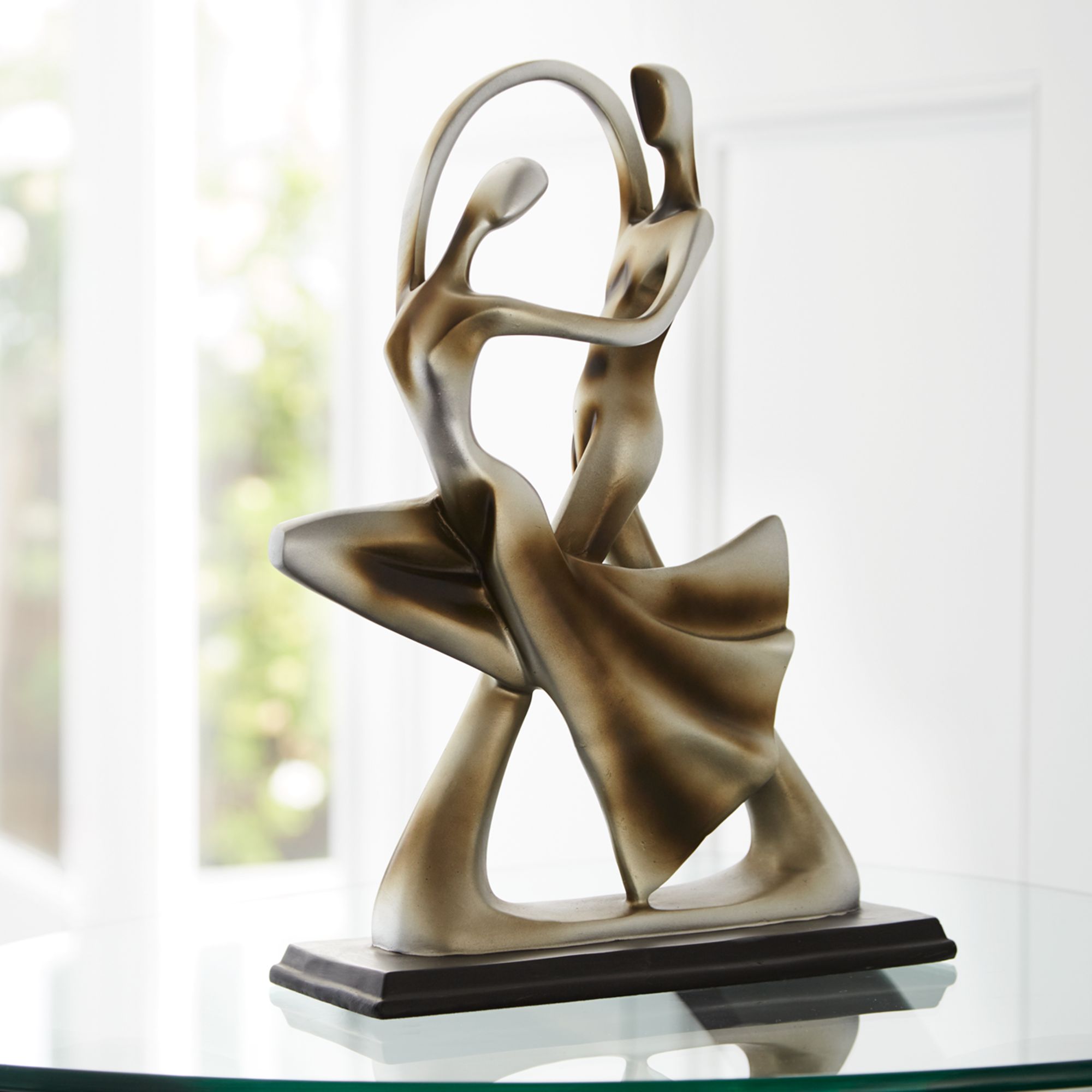 Abstract Couple Statue , Couple Sculpture , buy Couple Bronze , Dance , Birthday Gift