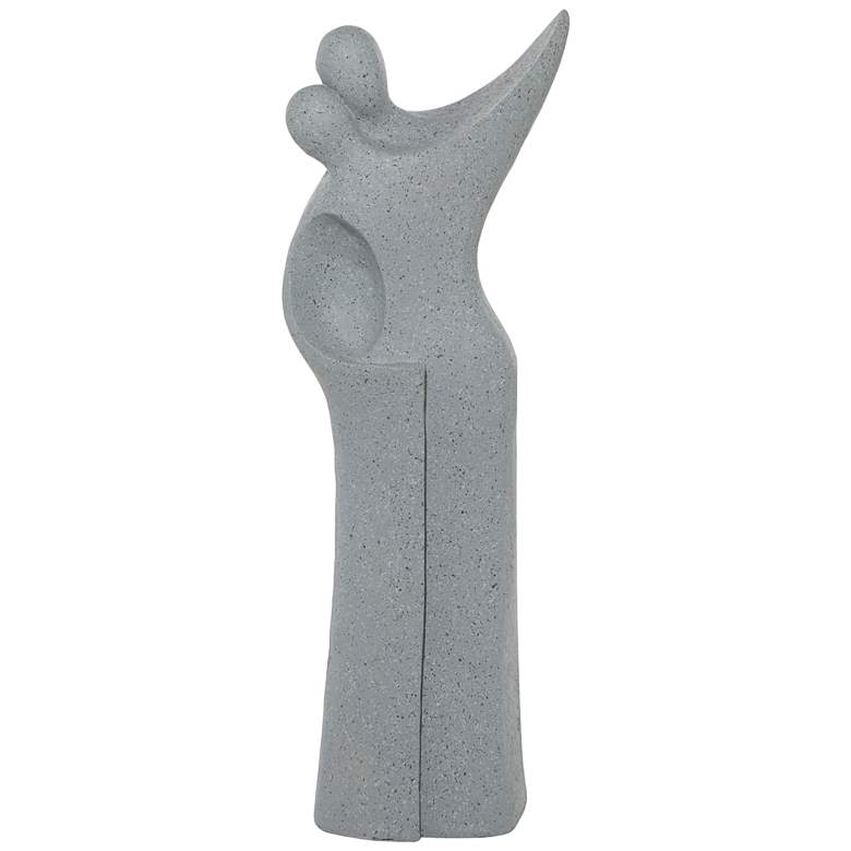 Image 1 Dancing Couple 48 inchH Gray Fiberglass Outdoor Garden Statue