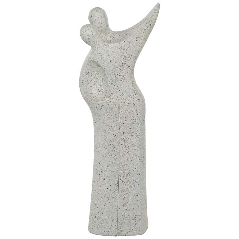 Image 1 Dancing Couple 48"H White Fiberglass Outdoor Garden Statue