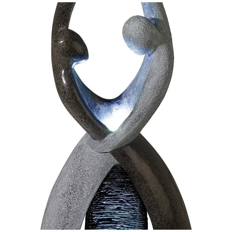 Image 4 Dancing Couple 57" High Modern Fountain with LED Light more views
