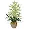 Dancing Lady Orchids 32" High Faux Flowers in Ceramic Pot